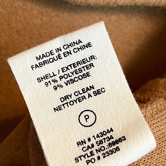 Avec Les Filles Chestnut Brown Oversized Button Down Shacket Pockets size medium - Picture 5 of 5